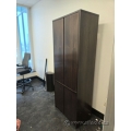 Dark Walnut 4 Door Storage Cabinet